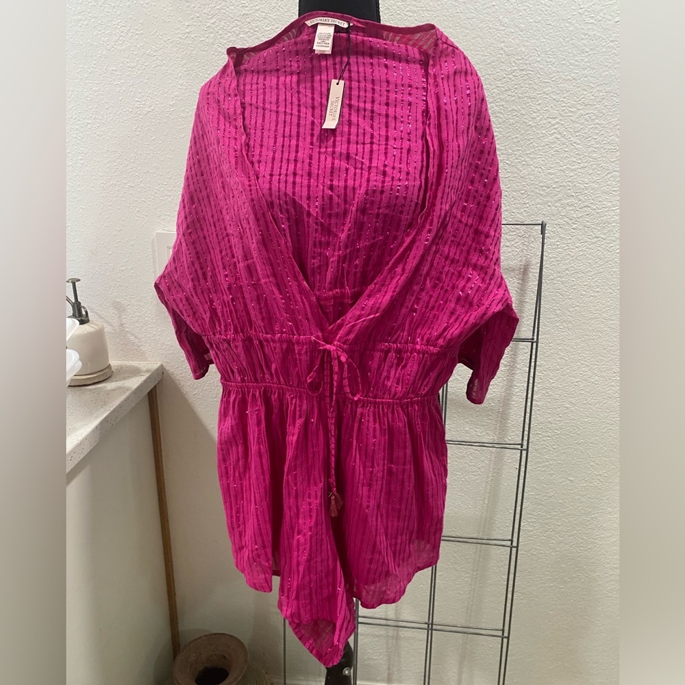 Victoriaβs Secret Oneβ Piece Romper Size L Swim CoverUp Sleep or Casual Wear NWT